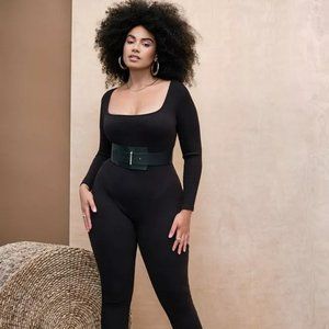 Eloquii Size 18/20  Next Level Essential Black Lounge Sleeve Jumpsuit